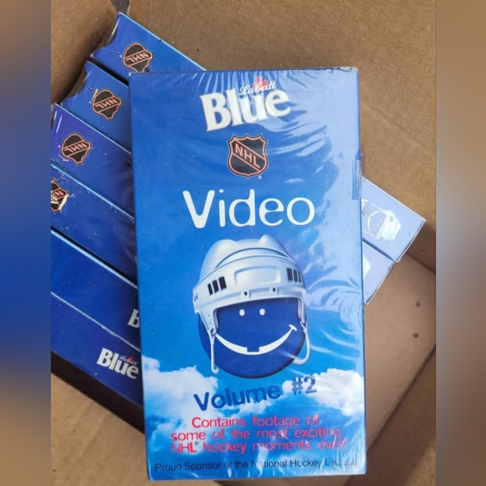 Vintage Blue NHL VHS Video Tapes - 7 copies
